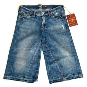7 FOR ALL MANKIND Bermuda Jean Shorts 27